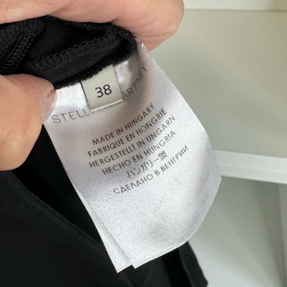 STELLA MCCARTNEY Black Pants Tapered Ankle Size 38  US 4 Pre loved Excellent - Picture 10 of 13